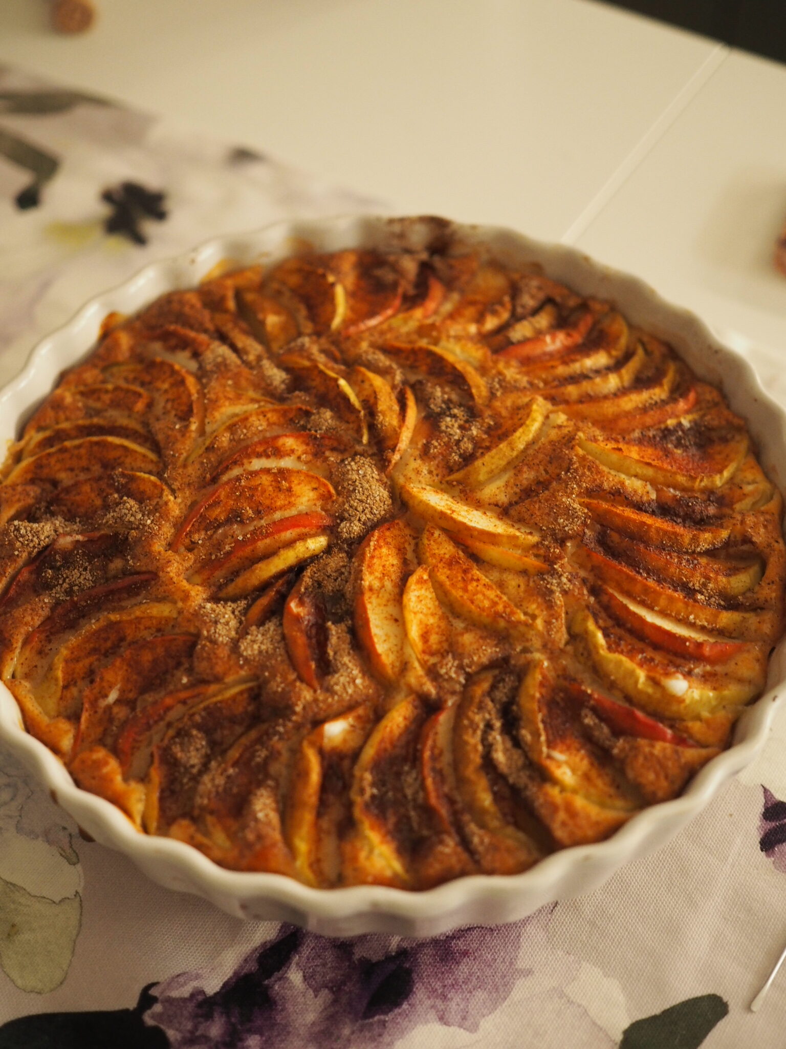Traditional Finnish apple pie